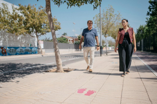 Castellón ultima los trabajos del nuevo Camino Escolar del CEIP El Pinar para el inicio del curso