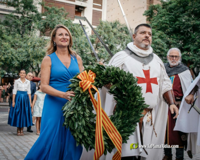 Begoña Carrasco conmemora junto a los Caballeros Templarios el 775 aniversario de la fundación de Castellón
