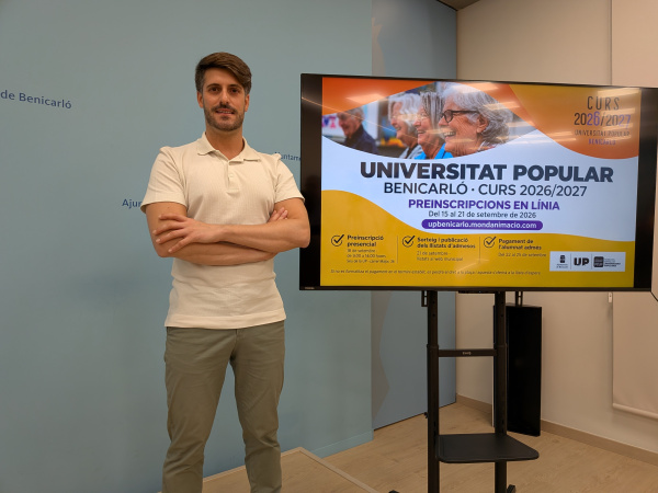 La Universitat Popular de Benicarló amplia aquest curs la seua oferta formativa, amb 48 grups distribuïts en 12 àrees temàtiques, i avança l'inici del curs al 28 de setembre.
