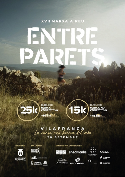 Vilafranca acoge la XVII edición de Entreparets, la carrera más bonita del mundo, este fin de semana