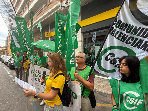 CSIF convoca movilización en Castellón para exigir mejoras en Correos: empleo, jornadas completas y 35 horas