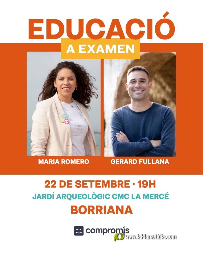 Compromís por Borriana propone un modelo educativo participativo basado en el diálogo con la comunidad educativa