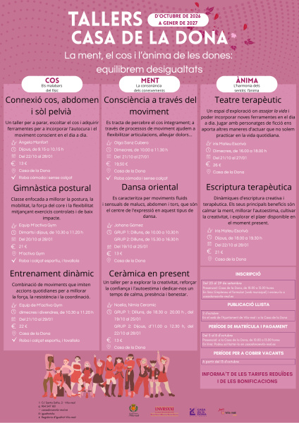 Vila-real abre una nueva edición de talleres para el bienestar de las mujeres