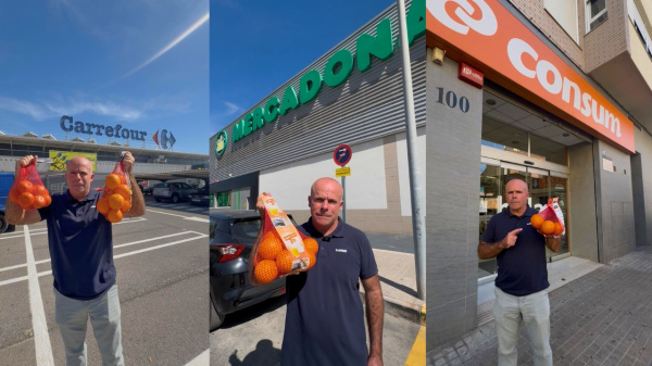 La Unió Llauradora detecta residuos de fitosanitarios no autorizados en el 83% de los cítricos importados vendidos en supermercados