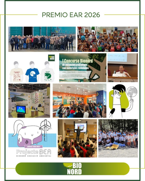 Bionord, premiado con el EAR 2026 por su educación ambiental en la Comunitat Valenciana