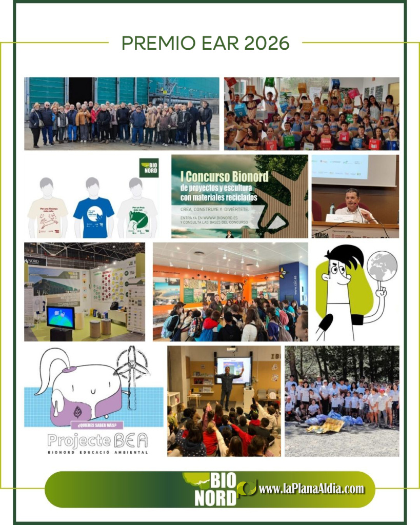Bionord, premiado con el EAR 2026 por su educación ambiental en la Comunitat Valenciana