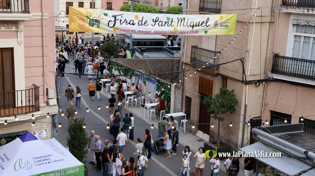 Onda despide una multitudinaria Fira de Sant Miquel con tres días de comercio, gastronomía y ocio