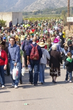 Miles de personas peregrinan a la Magdalena