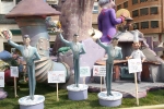 Las fallas ya lucen en sus emplazamientos.