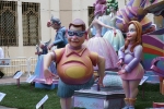 Las fallas ya lucen en sus emplazamientos.