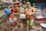Las fallas ya lucen en sus emplazamientos.