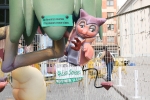 Las fallas ya lucen en sus emplazamientos.