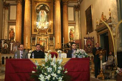 Miguel ngel Mulet efecta el pregn de inicio de Semana Santa.