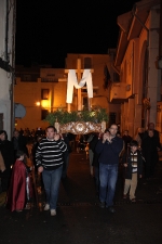 El mal tiempo no impidió la procesión del Santo Entierro