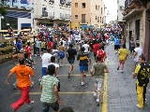 Tres heridos en el encierro de los disfraces.