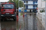 Abren dos zanjas en la playa Ben-Afelí para drenar el agua acumulada