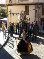 La Romería, acto central, del día grande de las Fiestas Patronales de la Sagrada Familia y Santísimo Cristo