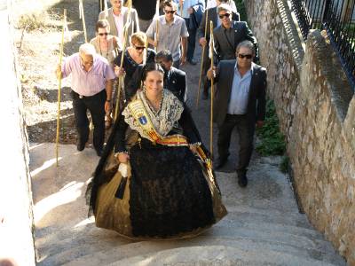 La Romera, acto central del da grande de las Fiestas Patronales de la Sagrada Familia y Santsimo Cristo