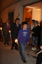 Multitudinaria procesión al Santísimo Cristo del Calvario