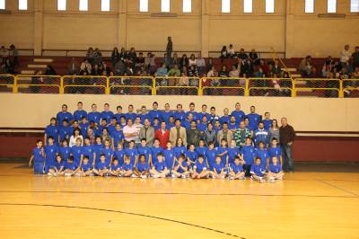 Se presentaron los equipos de  L?Alcora Basquet Club. En total ocho equipos y las Escuelas Deportivas.