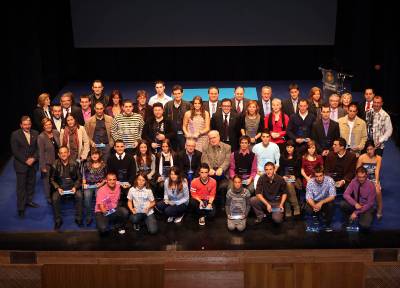 El carmelita Carmelo Zamora y la directiva de la VR-Morella-VR, destacados en la Gala de L'Esport