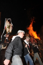 Borriol vive Sant Antoni con la hoguera y la procesión