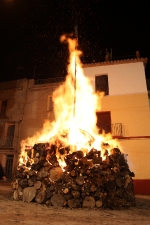 Borriol vive Sant Antoni con la hoguera y la procesión