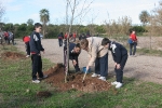 Los escolares del CP Illes Columbretes plantan árboles en el paraje del Clot