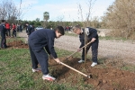 Los escolares del CP Illes Columbretes plantan árboles en el paraje del Clot