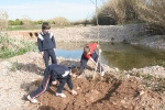 Los escolares del CP Illes Columbretes plantan árboles en el paraje del Clot