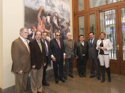 Traver Calzada presenta dos nuevos murales y finaliza su serie costumbrista en el Palacio Provincial de las Aulas