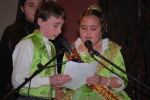 Pleitesia a la reina fallera Infantil