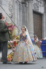 La lluvia estuvo a punto de aguar la ofrenda
