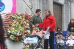 La lluvia estuvo a punto de aguar la ofrenda