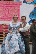 La lluvia estuvo a punto de aguar la ofrenda