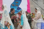 La lluvia estuvo a punto de aguar la ofrenda