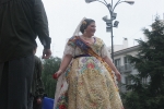La lluvia estuvo a punto de aguar la ofrenda