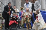 La lluvia estuvo a punto de aguar la ofrenda