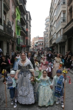 La lluvia estuvo a punto de aguar la ofrenda