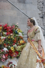 La lluvia estuvo a punto de aguar la ofrenda