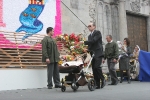 La lluvia estuvo a punto de aguar la ofrenda