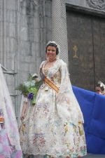 La lluvia estuvo a punto de aguar la ofrenda