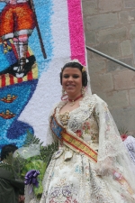 La lluvia estuvo a punto de aguar la ofrenda