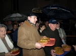 Francisco Martínez asiste al empedrao de Sant Vicent