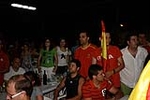 Celebran el triunfo de la \'roja\' en las piscina