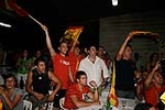 Celebran el triunfo de la \'roja\' en las piscina