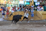 Tres minutos de encierro, pero con una cogida en la prueba de las vaquillas