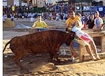 Tres minutos de encierro, pero con una cogida en la prueba de las vaquillas