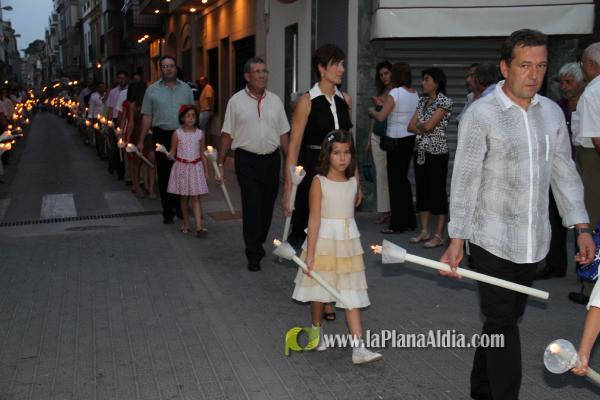 Multitudinaria procesión en honor a Sant Roc