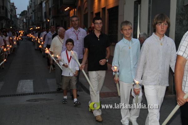 Multitudinaria procesión en honor a Sant Roc